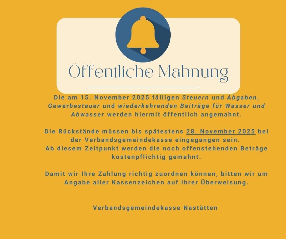 Öffentliche Mahnung - 1