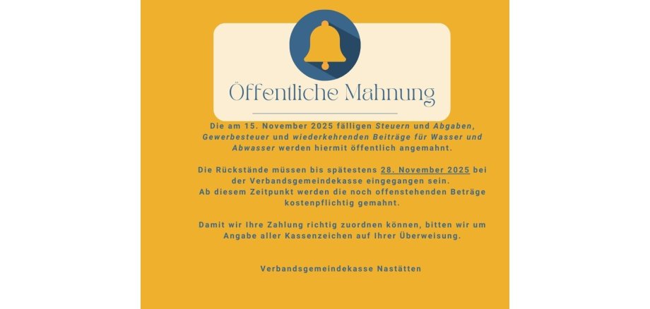Öffentliche Mahnung - 1