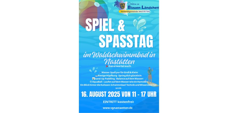 Blue and White Pool Summer Party Card - 1