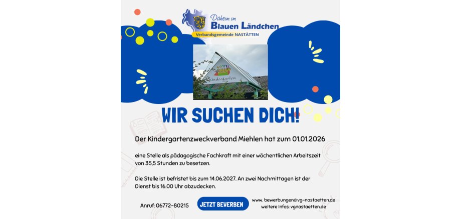 Weiß Blau und Gelb Spielerisch Kindertagesstätte Instagram Post - 1